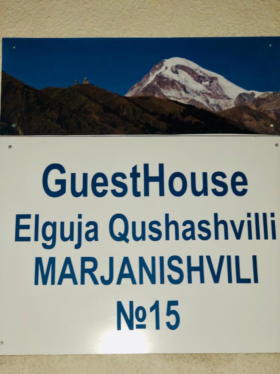 Guest House Elguja Qushashvili Kazbegi Εξωτερικό φωτογραφία